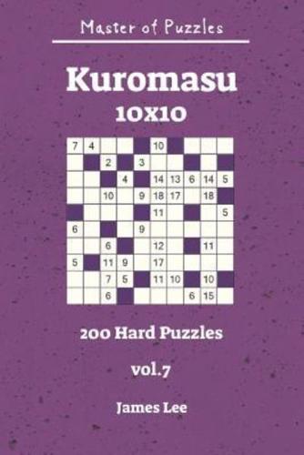 Master of Puzzles - Kuromasu 200 Hard Puzzles 10X10 Vol. 7