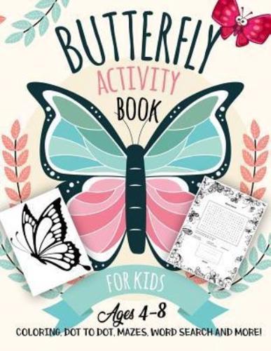 Butterfly Activity Book for Kids Ages 4-8