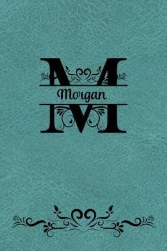 Split Letter Personalized Journal - Morgan