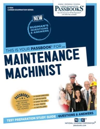 Maintenance Machinist (C-1354)