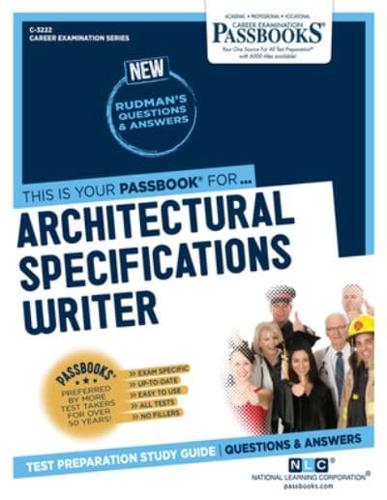 Architectural Specifications Writer (C-3222)