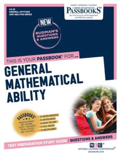 General Mathematical Ability (CS-33) Volume 33