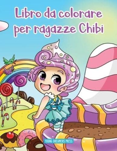 Libro da colorare per ragazze Chibi: Libro Anime da colorare per