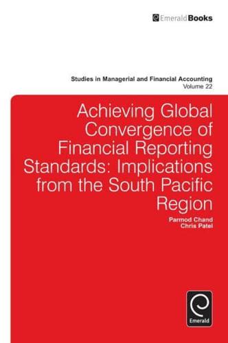 Achieving Global Convergence of Financial Reporting Standards