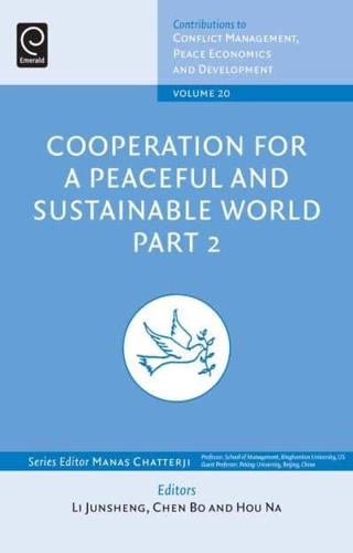 Cooperation for a Peaceful and Sustainable World. Part 2