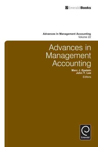 Advances in Management Accounting. Volume 22