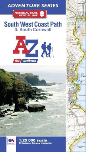 South West Coast Path National Trail Official Map South Cornwall
