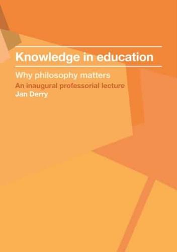 Knowledge in Education