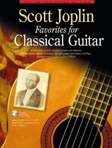 Joplin Favorites for Classical Guitar Gtr Book & Download Card