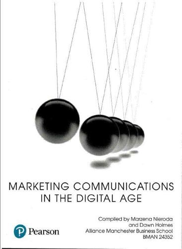 Marketing Communications in the Digital Age (Custom Title 2019)