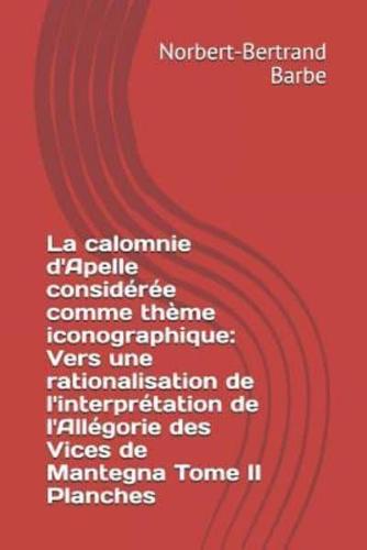 La Calomnie d'Apelle Considérée Comme Thème Iconographique