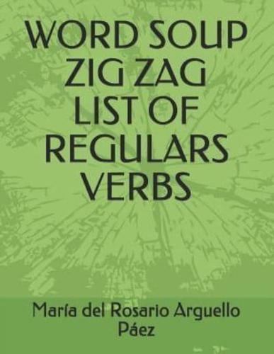 Word Soup Zig Zag - List of Regulars Verbs