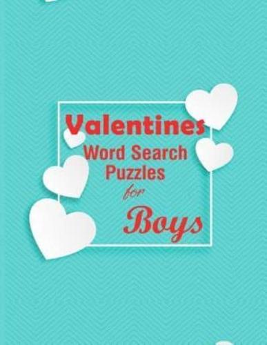 Valentines Word Search Puzzles for Boys