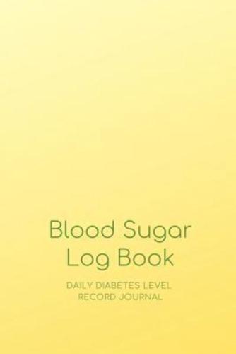 2 Year Blood Sugar Log Book