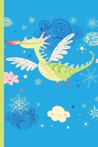 High Flying Dragon - Swirls Clouds Snowflakes
