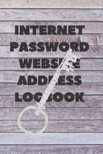 Internet Password Website Address Logbook