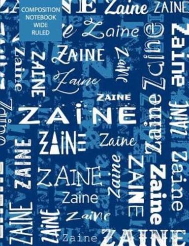 Zaine Composition Notebook Wide Ruled
