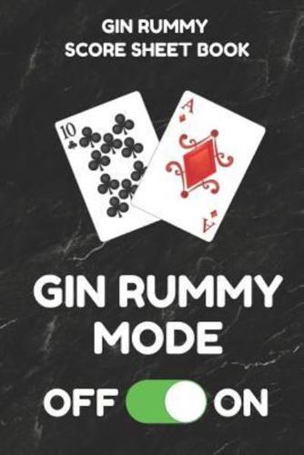 Gin Rummy Score Sheet Book