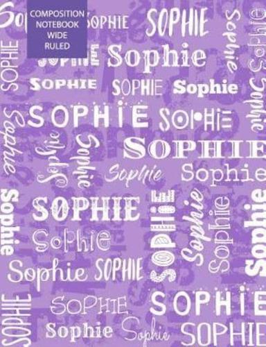 Sophie Composition Notebook Wide Ruled