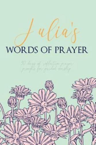 Julia's Words of Prayer