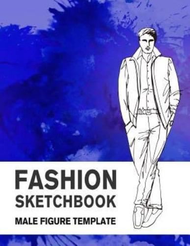 Fashion Sketchbook Male Figure Template