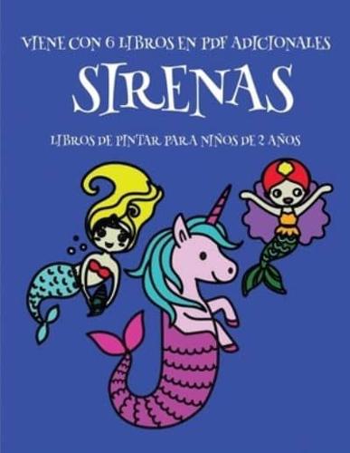 Libros De Pintar Para Niños De 2 Años (Sirenas)