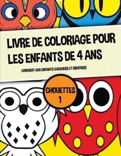 Livre De Coloriage Pour Les Enfants De 4 Ans (Chouettes 1)