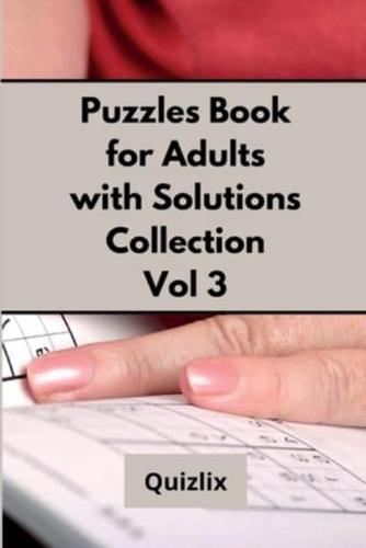 Puzzles Book for Adults With Solutions Collection