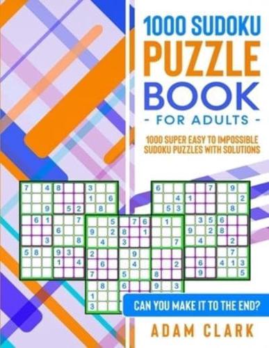 1000 Sudoku Puzzle Book for Adults