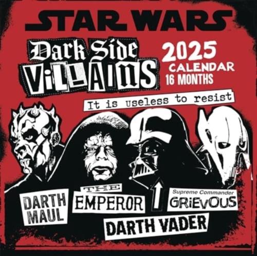 Star Wars (Villains) 2025 Square Calendar