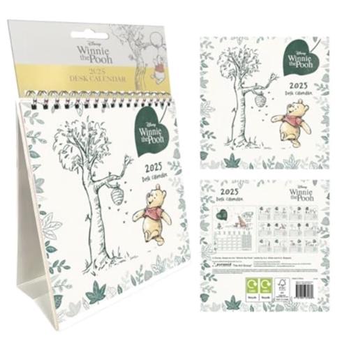 Winnie the Pooh (Forest Green) 2025 Desk Calendar
