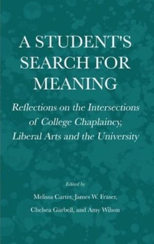 A Student's Search for Meaning