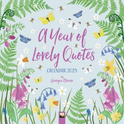 A Year of Lovely Quotes Wall Calendar 2025 (Art Calendar)