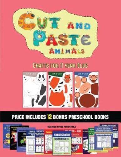 Crafts for 11 year Olds (Cut and Paste Animals): A great DIY paper craft gift for kids that offers hours of fun