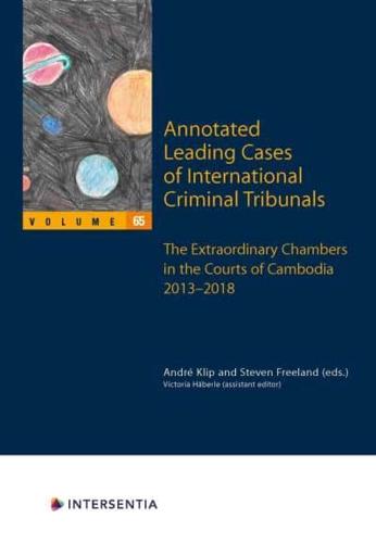 Extraordinary Chambers in the Courts of Cambodia, 1 June 2013 - 31 December 2018