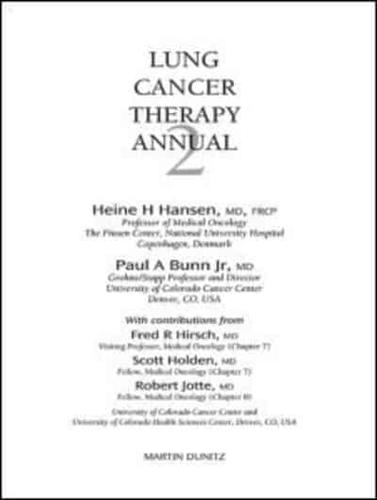 Lung Cancer Therapy Annual: 2