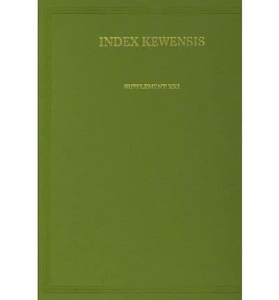 Index Kewensis Supplement 21 (1996-2000)