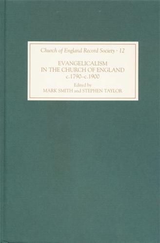 Evangelicalism in the Church of England C.1790-C.1880