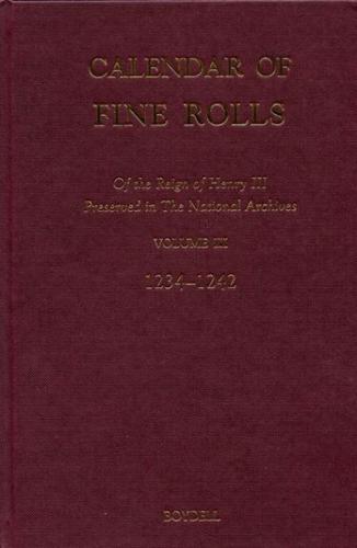 Calendar of the Fine Rolls of Henry III (1216-1248)