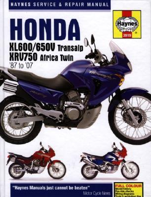 Honda XL600/650 Transalp & XRV750 Africa Twin Service and Repair Manual