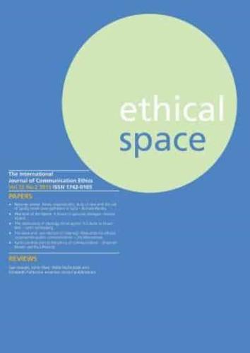 Ethical Space Vol.12 Issue 2