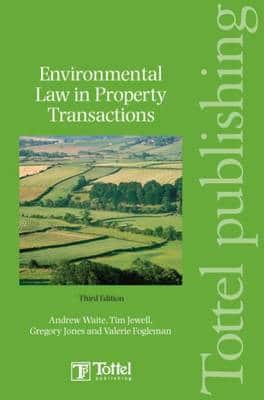 Environmental Law in Property Transactions