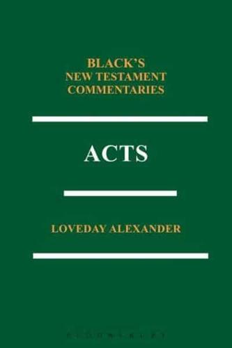Acts: Black's New Testament Commentaries Series