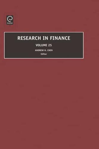 Research in Finance. Volume 25