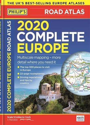 Philip's Complete Road Atlas Europe 2020