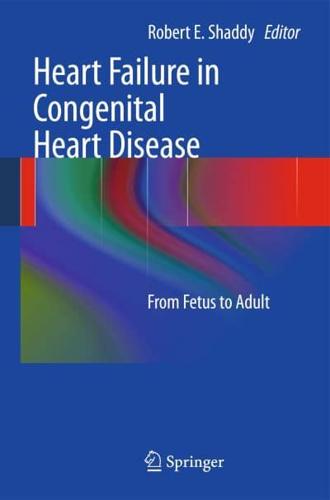 Heart Failure in Congenital Heart Disease