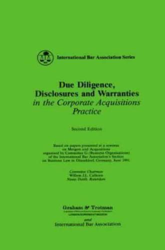 Due Diligence,Acquisitions and Warranties in the Corporate Acquisitions Practice