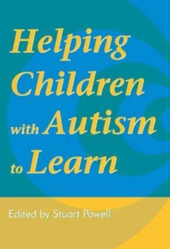 Helping Children With Autism to Learn