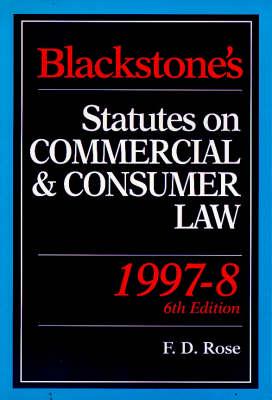 Blackstone's Statutes on Commercial and Consumer Law