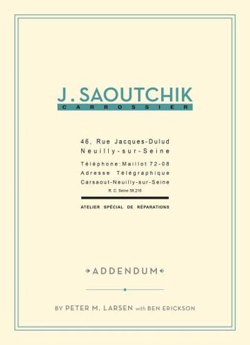 J. Saoutchik Carrossier Volume 1